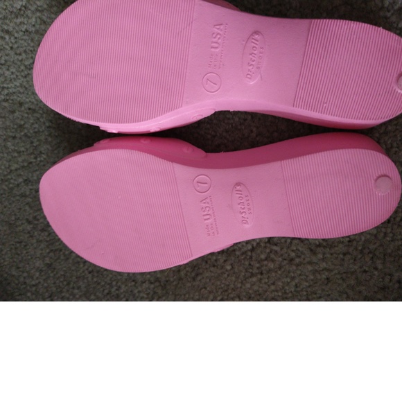 PINK DR SCHOLL'S SLIDES - VERY CUTE - SIZE 7 - Picture 2 of 4